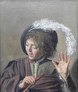 Singender Knabe mit Flote Frans Hals